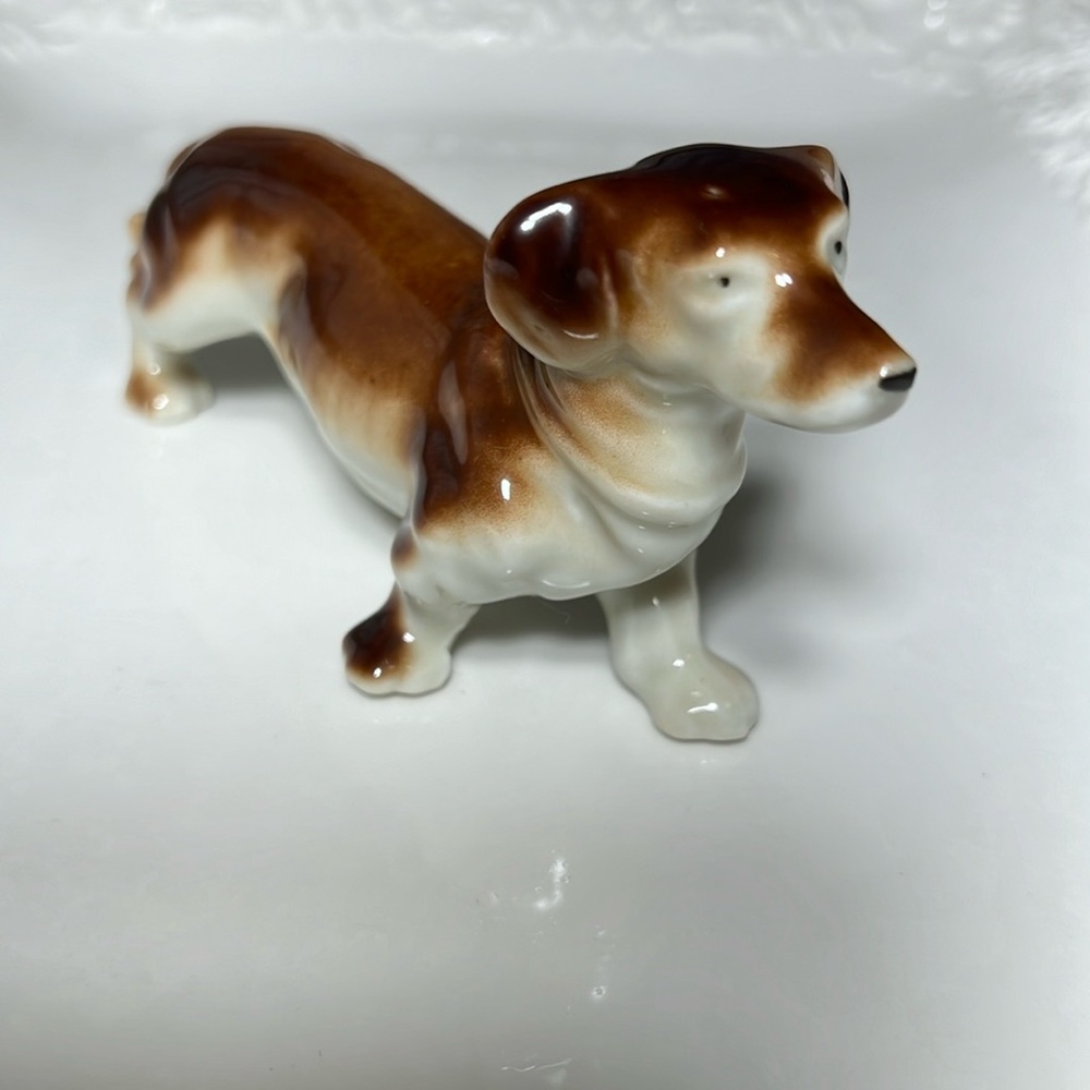 Vintage Dachshund Brown Statuette